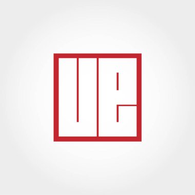 İlk harf Ue Logo vektör tasarımı