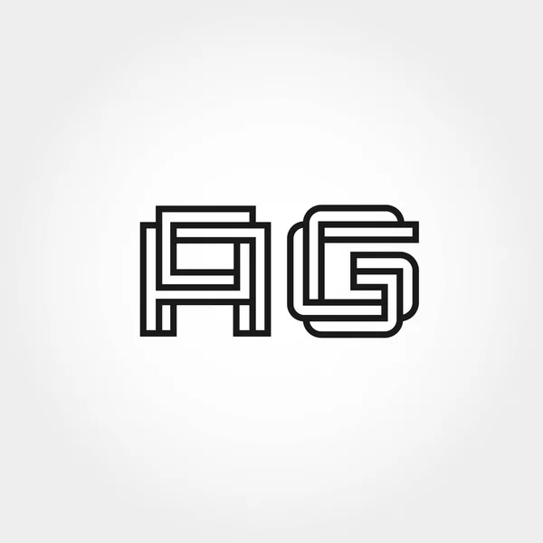 Векторный Дизайн Логотипа Начальной Буквы — стоковый вектор