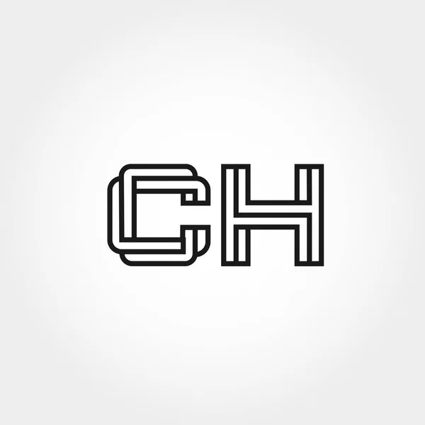 初期文字 ロゴのテンプレート デザイン — ストックベクタ