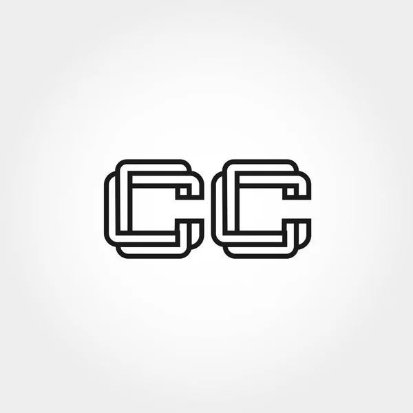 İlk Harf CC Logo Şablonu Tasarımı