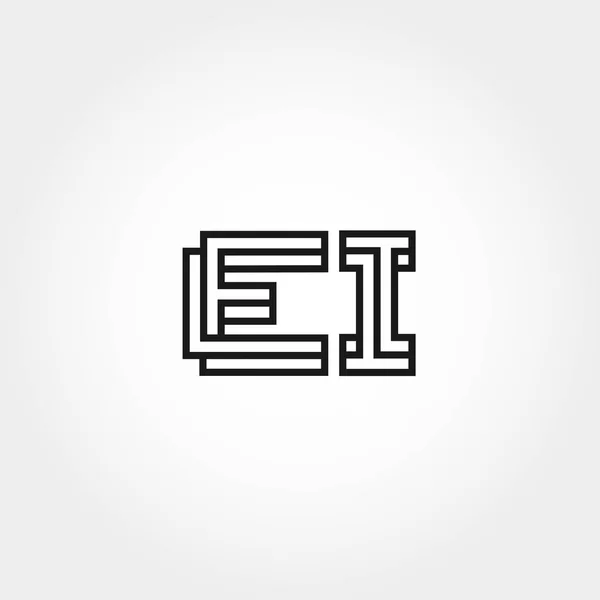 Carta Inicial Diseño Plantilla Logo — Archivo Imágenes Vectoriales
