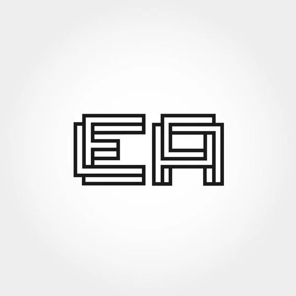 Lettre Initiale Conception Modèle Logo — Image vectorielle