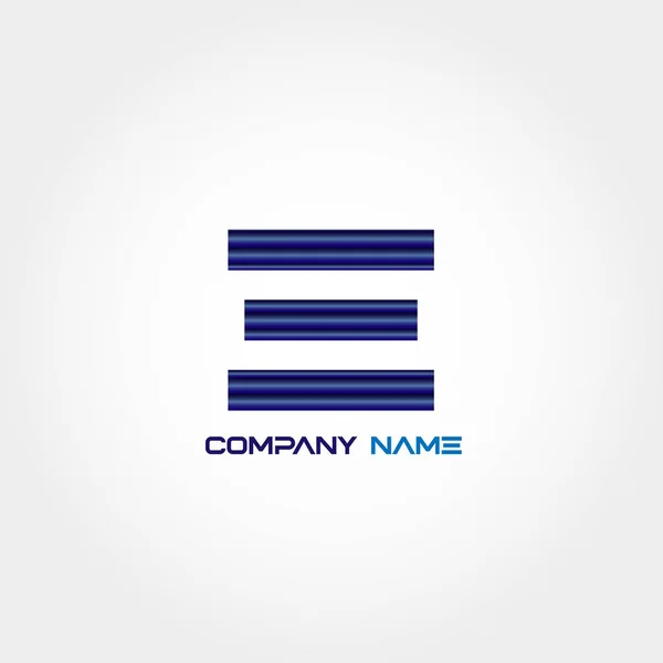 Letra Inicial Diseño Plantilla Del Logotipo — Vector de stock