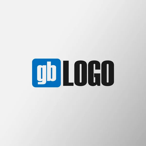 頭文字 のロゴの設計 — ストックベクタ