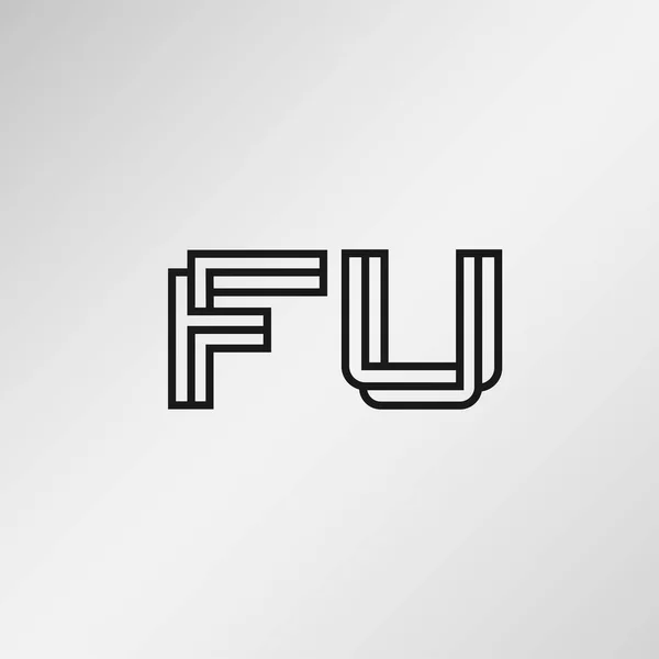 Carta Inicial Logo Design — Vetor de Stock