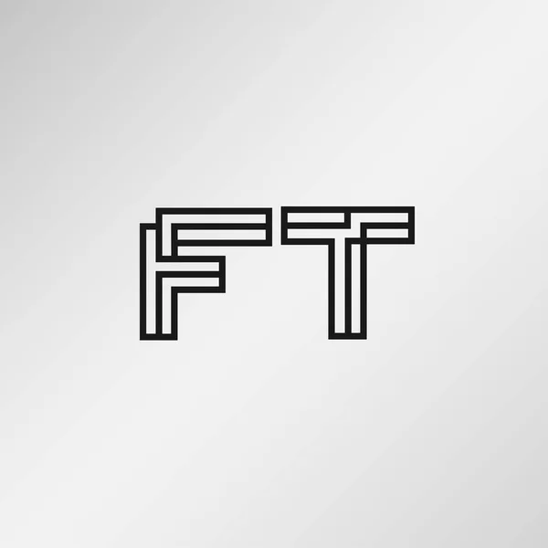 Eerste Brief Logo Ontwerp — Stockvector