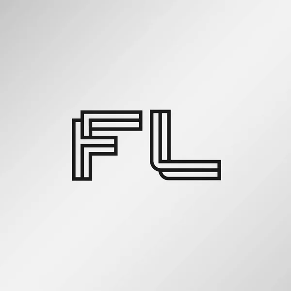 Lettre Initiale Logo Design — Image vectorielle