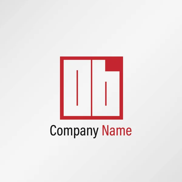 Pierwsza Litera Logo Szablon Projektu — Wektor stockowy