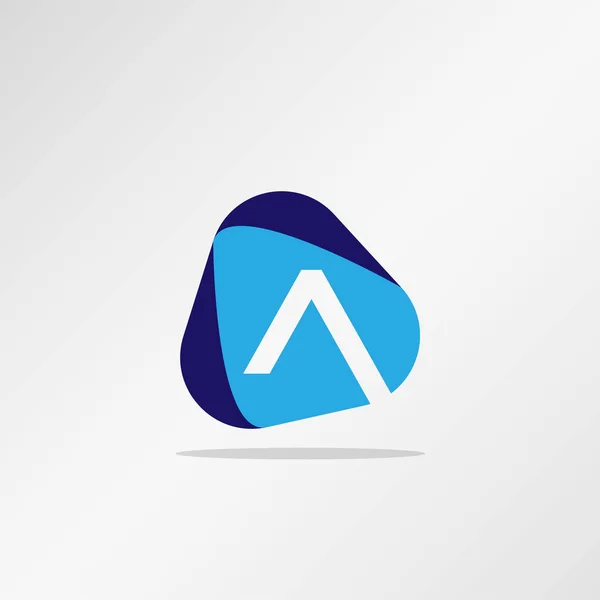 Beginletter Logo Model Ontwerp — Stockvector
