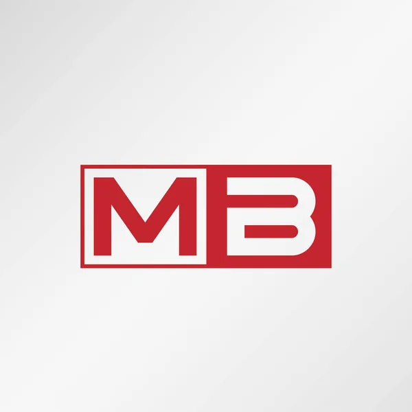 İlk harf Mb Logo tasarım şablonu