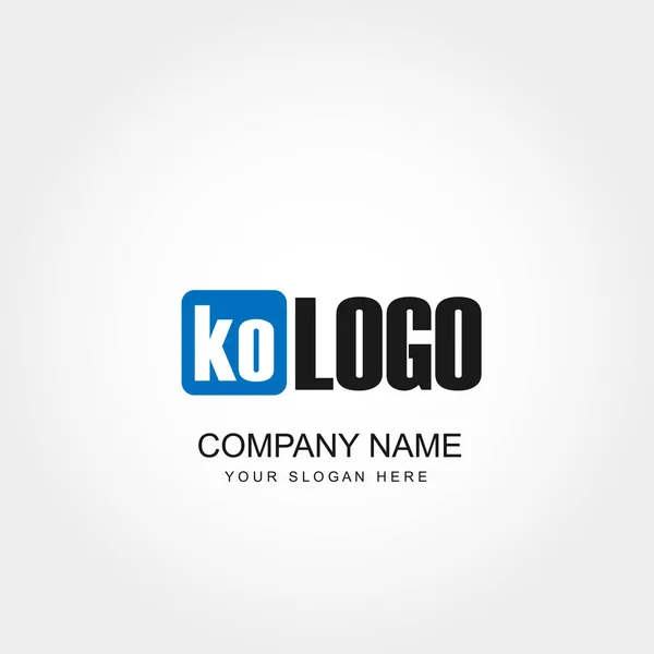 Lettre Initiale Logo Vector Design — Image vectorielle