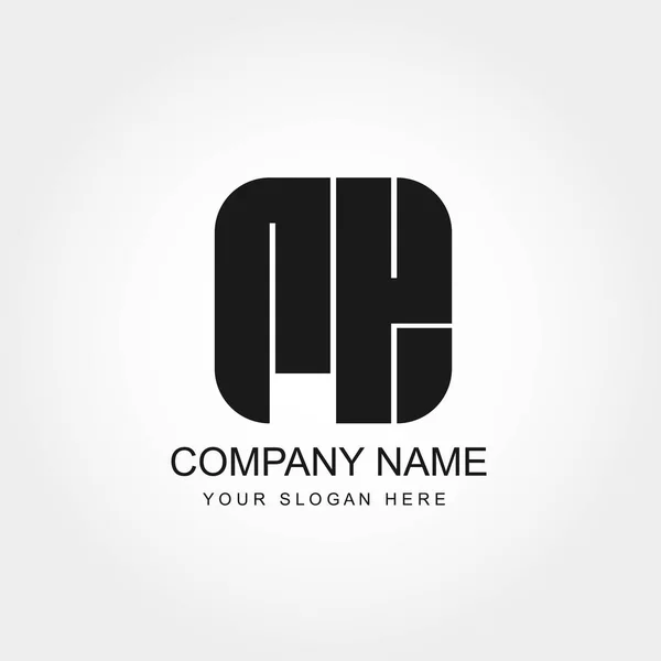 Letra Inicial Logo Vector Design — Vector de stock