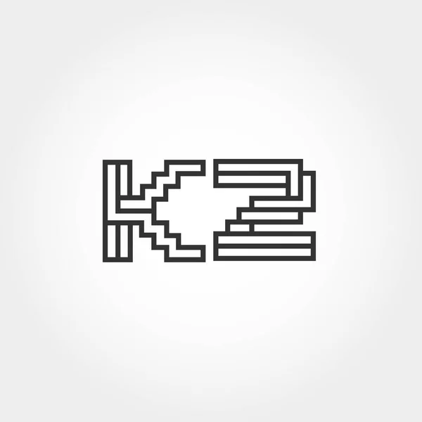 Conception Initiale Vecteur Logo Leter — Image vectorielle