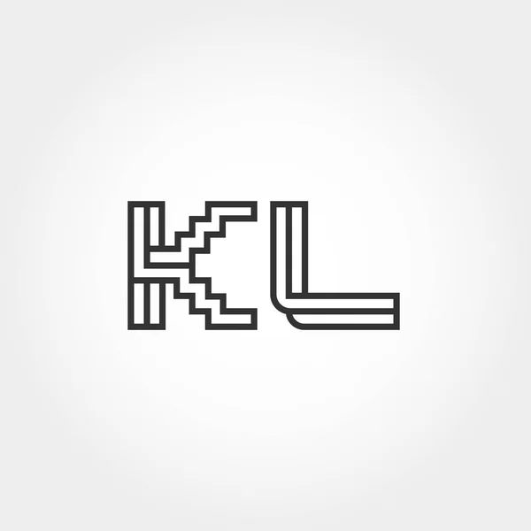 Leter Logo Vektör Tasarımı — Stok Vektör