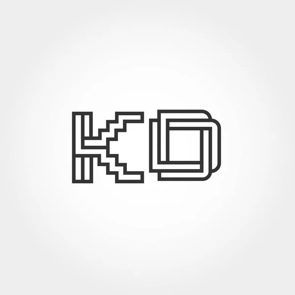 Початковий Літерний Логотип Векторний Дизайн — стоковий вектор