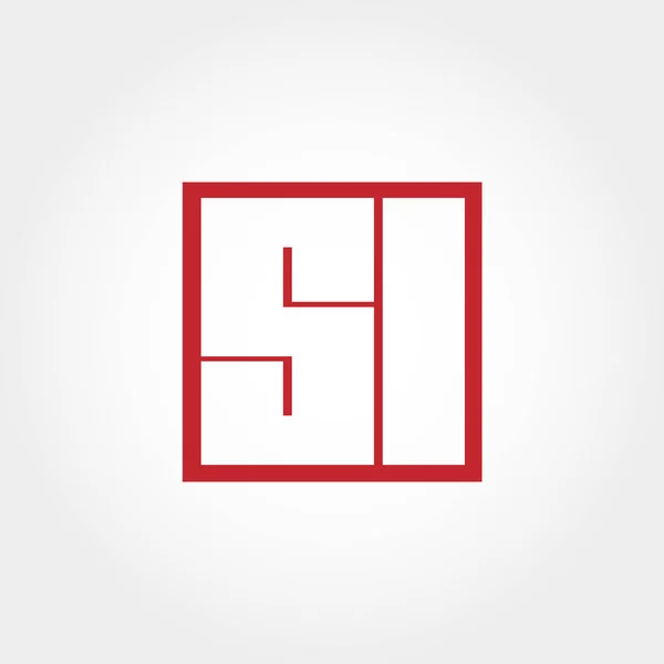 Conception Initiale Vecteur Logo Leter — Image vectorielle