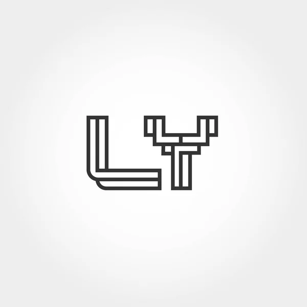 Inisial Leter Logo Vector Design - Stok Vektor