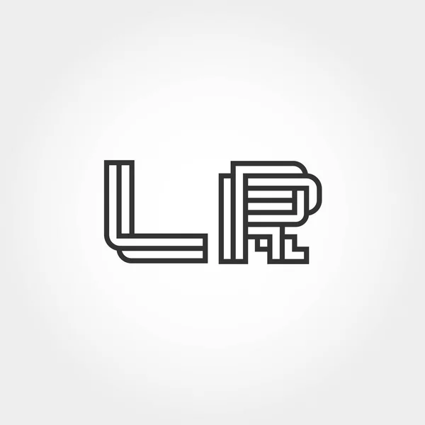 Diseño Inicial Del Vector Del Logotipo Leter — Vector de stock