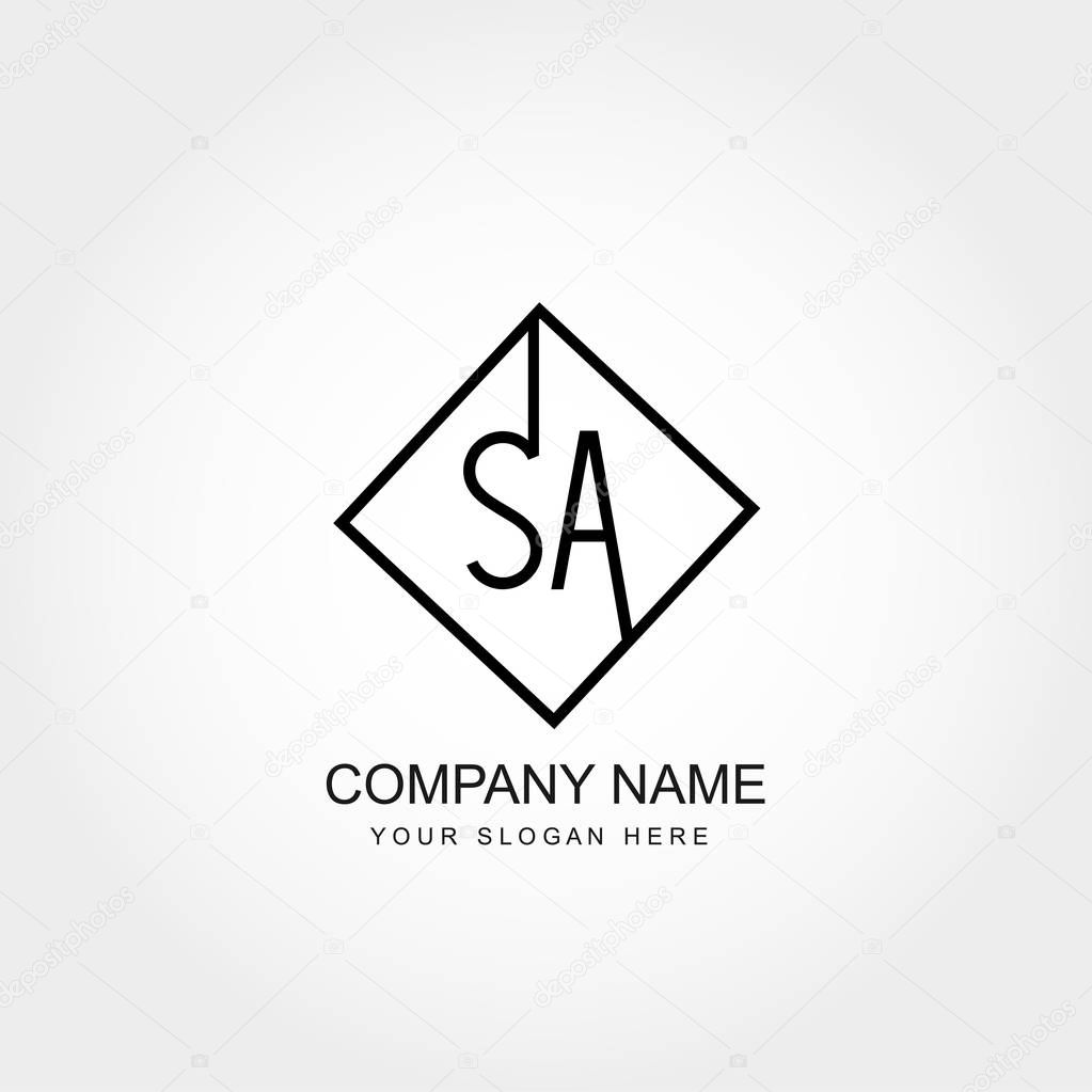 Initial Letter Sa Logo Design Larastock Initial Letter Sa Logo Design Larastock