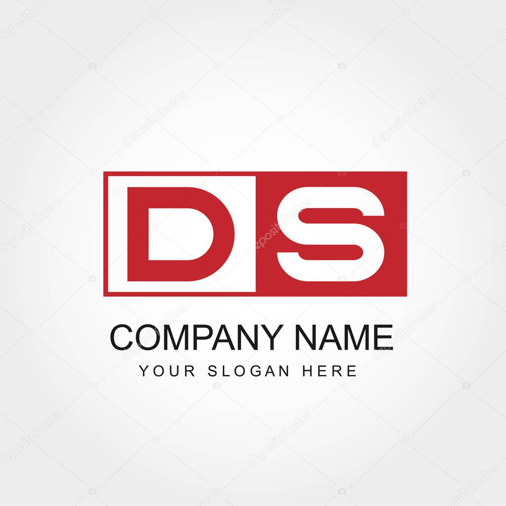 Initial Letter DS Logo Template Design