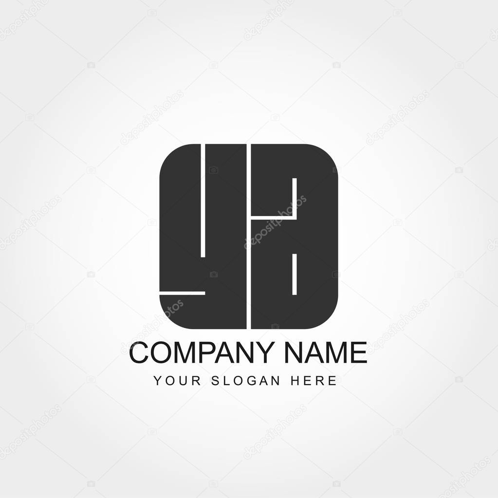 Initial Letter YA Logo Vector Design