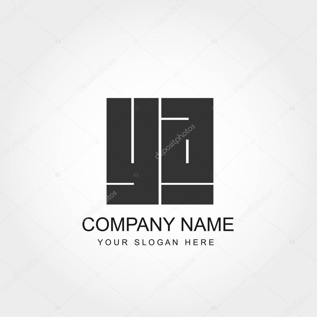 Initial Letter YA Logo Vector Design