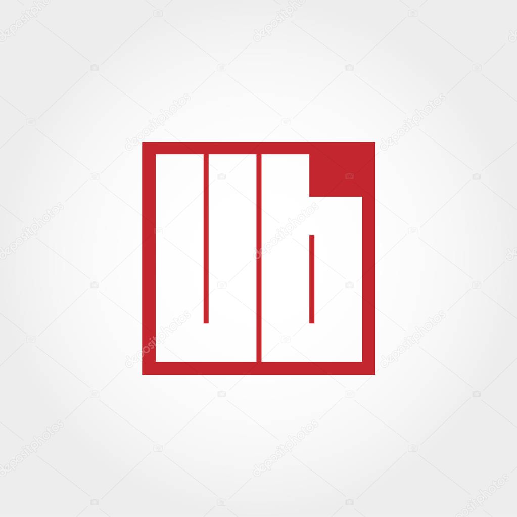 Initial Letter UB Logo Vector Design