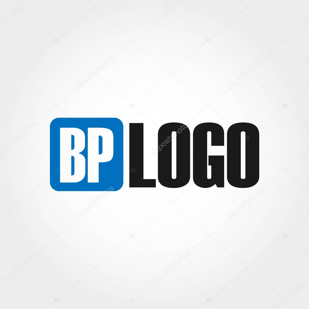 Initial Letter BP Logo Vector Design