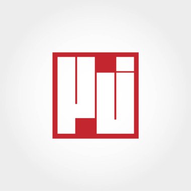 İlk harf Vj Logo vektör tasarımı