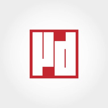 İlk harf Vd Logo vektör tasarımı