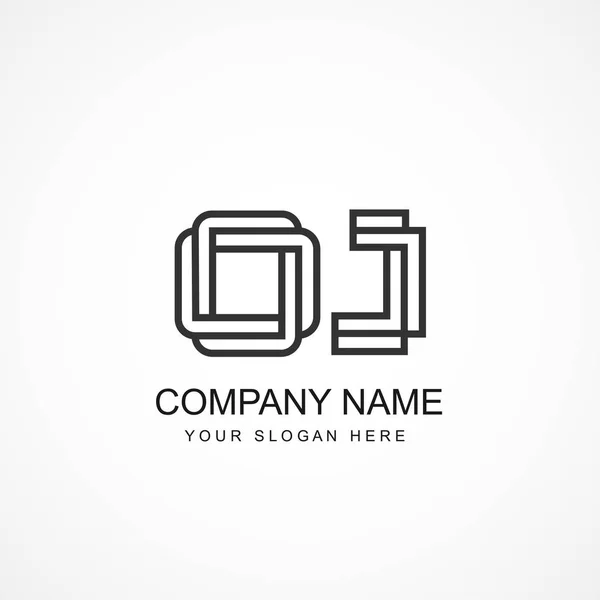 Carta Inicial Logo Template Design — Vetor de Stock