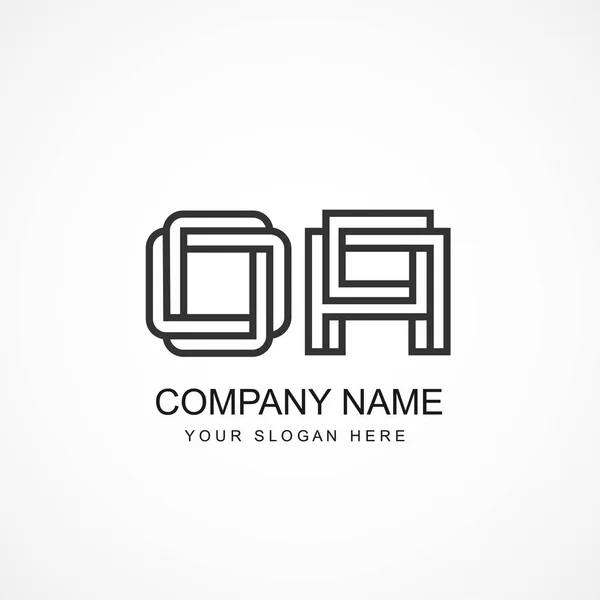首字母Oa标志模板设计 — 图库矢量图片