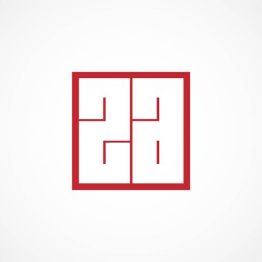 İlk harf Za Logo tasarım şablonu