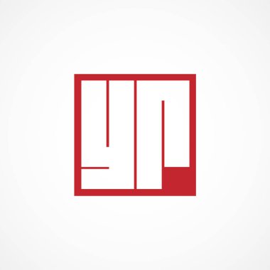 İlk harf Yr Logo tasarım şablonu