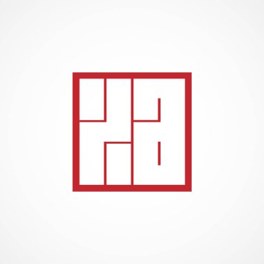 İlk harf Xa Logo tasarım şablonu