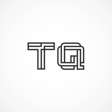 İlk harf Tq Logo tasarım şablonu