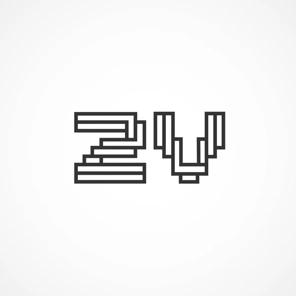 Первоначальное Письмо Логотип Дизайн — стоковый вектор