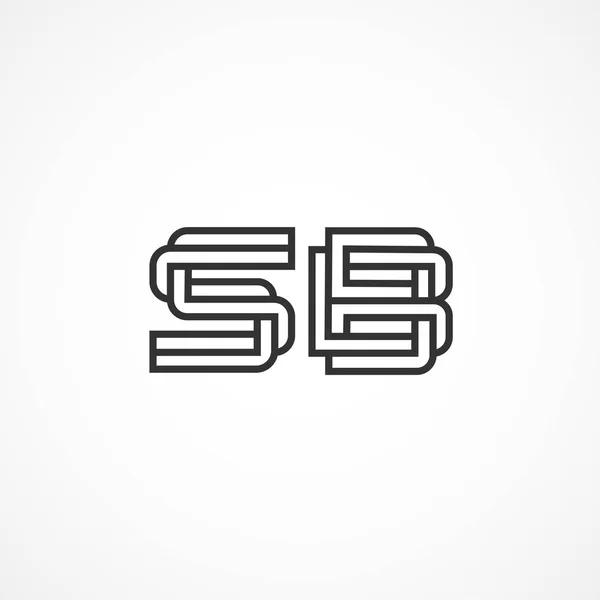 Počáteční Písmeno Logo Šablonu Návrhu — Stockový vektor