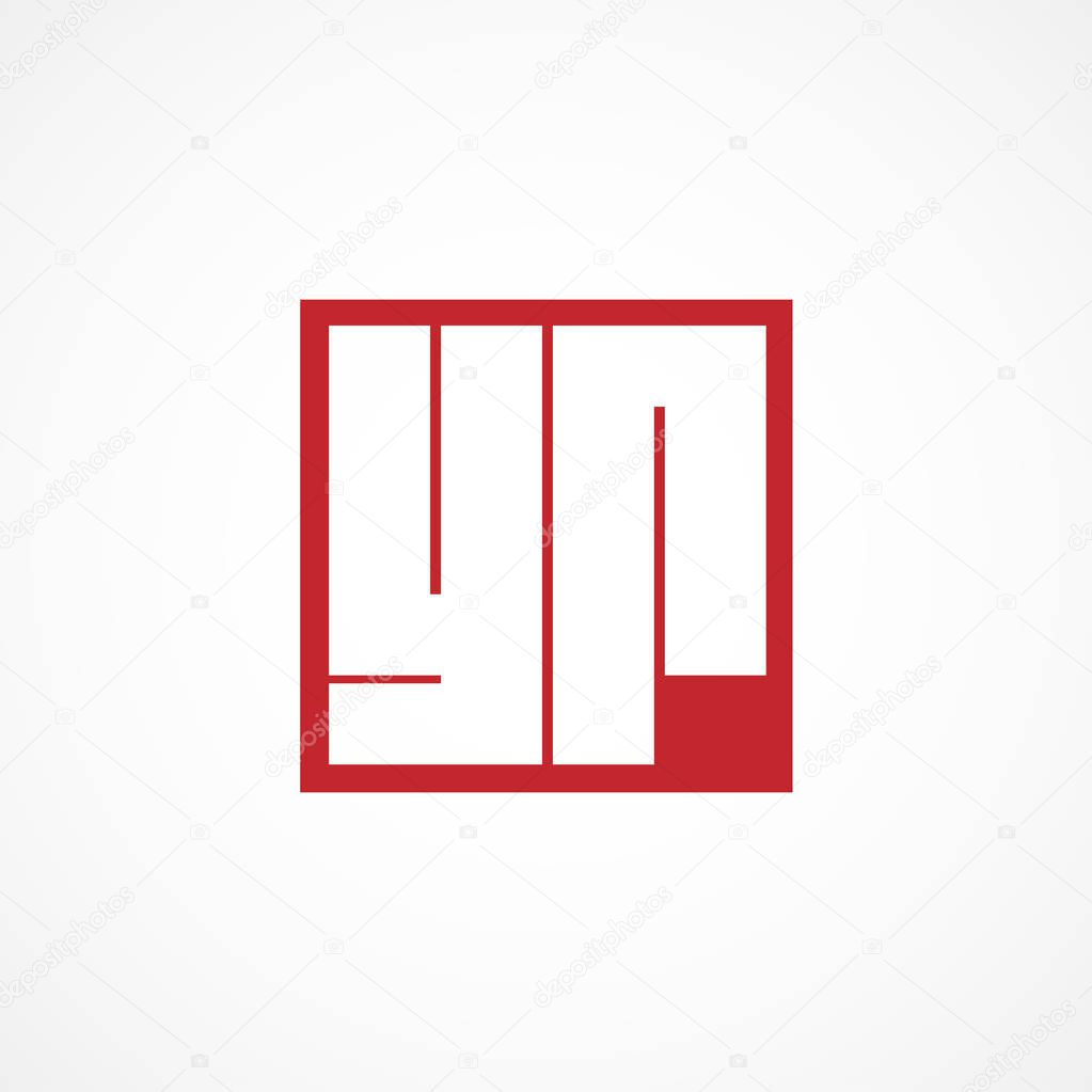 Initial Letter YR Logo Template Design