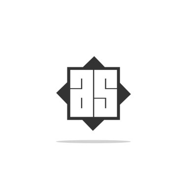 İlk harf Logo şablonu vektör tasarım olarak