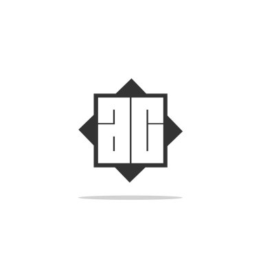 İlk harf Ac Logo şablonu vektör tasarımı