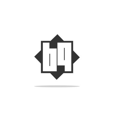 İlk harf Bq Logo şablonu vektör tasarımı