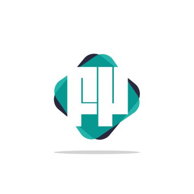 İlk harf Fv Logo şablonu