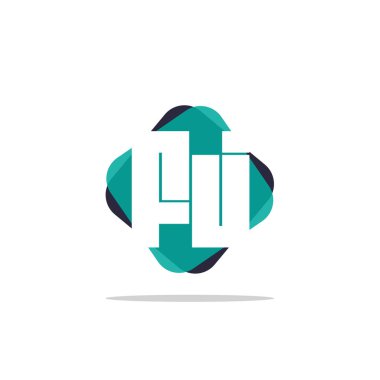 İlk harf Fj Logo şablonu