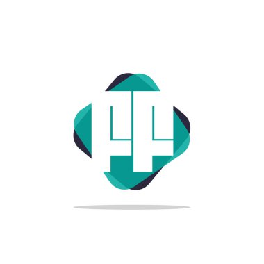 İlk harf Ff Logo şablonu