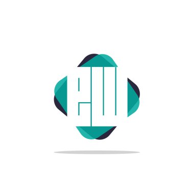 İlk harf Ew Logo şablonu