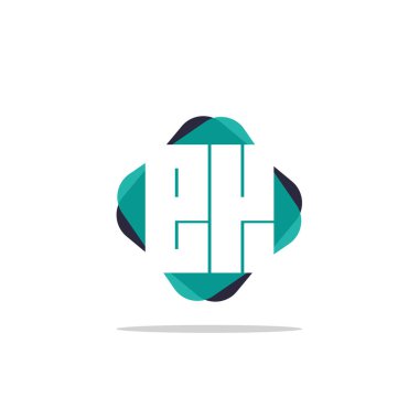 İlk harf Ek Logo şablonu