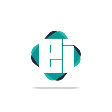 İlk harf Ei Logo şablonu