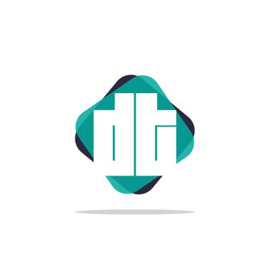 İlk harf Dt Logo şablonu