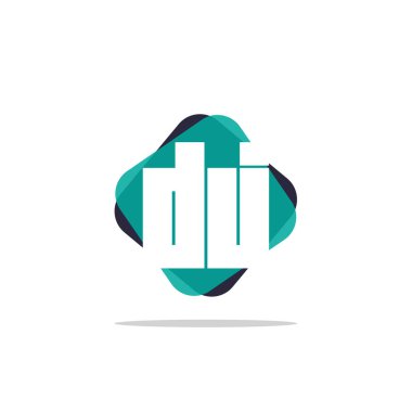 İlk harf Dj Logo şablonu